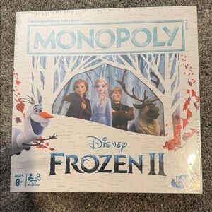 Hasbro Monopoly Disney Frozen II Edition - Blue and White